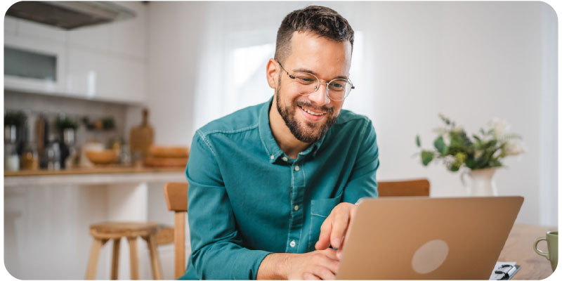 Man at laptop